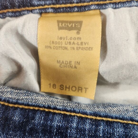 Levis 515 Women’s Jeans Size 16 Short Boot Cut Med Wash Denim Cotton Blend - Picture 11 of 16